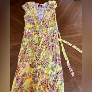 Tigerlily Yellow Wrap Dress